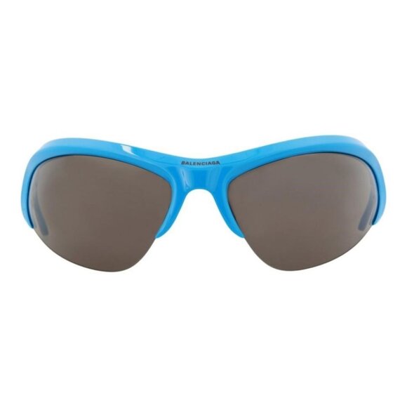 New Authentic Balenciaga Unisex Shield/Wrap Light Blue Silver Grey Fashion Desig - Picture 1 of 4